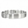 Stainless Steel Open Link Identification ID Bracelet- 8.25" - CF11EFUPODL