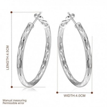 NYKKOLA Sterling Fashion Classic Earring in Women's Hoop Earrings