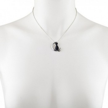 Lux Accessories Burnished Crescent Necklace