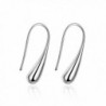 BUYBUYMALL Fashion Jewelry Silver Plated Waterdrop Shape Hook Earrings - CN12F8FIE33