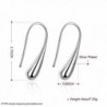 BUYBUYMALL Fashion Jewelry Waterdrop Earrings in Women's Hoop Earrings