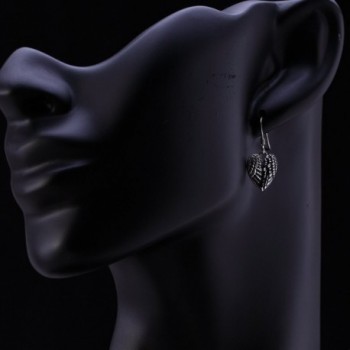 Sterling Silver Feathers Dangle Earrings in Women's Drop & Dangle Earrings
