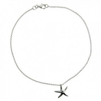 Sterling Silver Starfish Anklet - CP111B2HJF7