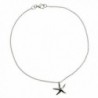 Sterling Silver Starfish Anklet - CP111B2HJF7