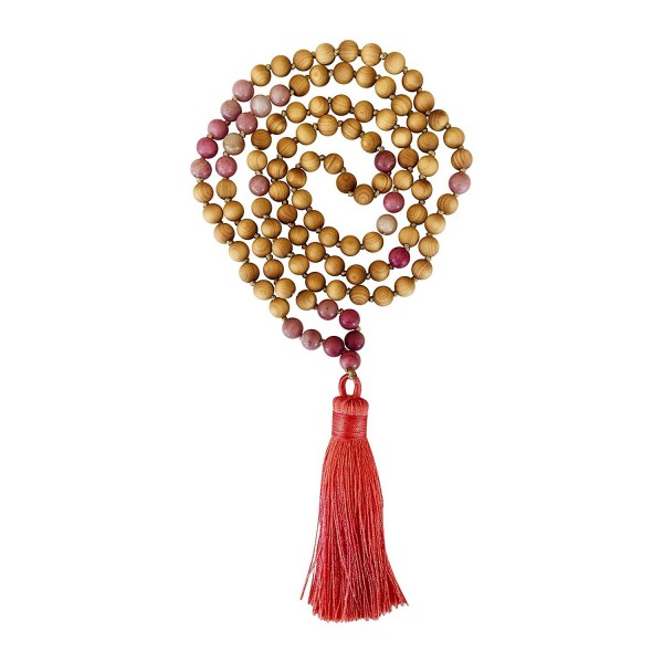 Mala Bead Necklace by Kuratif- 108 prayer beads - Healer - CD1888WGR6T