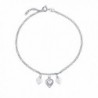 Bling Jewelry Silver Bracelet Adjustable in Women's Anklets