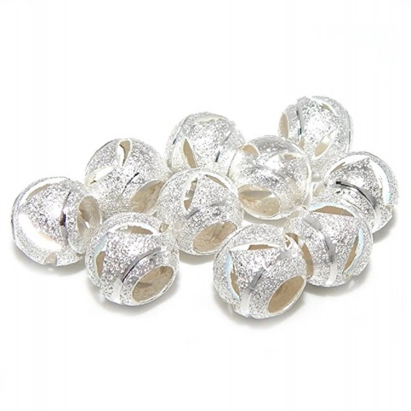 Pro Jewelry Ten (10) Spacer Beads for Snake Chain Charm Bracelets - CB17YUI2ALM