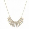 Lux Accessories Goldtone Sticker Glitter Fashion Jewelry Statement Necklace - CA12NZGL0MU