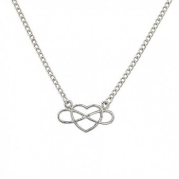 Lux Accessories To Infinity & Beyond Cutout Heart Pendant Necklace. - CM120RWU3GX