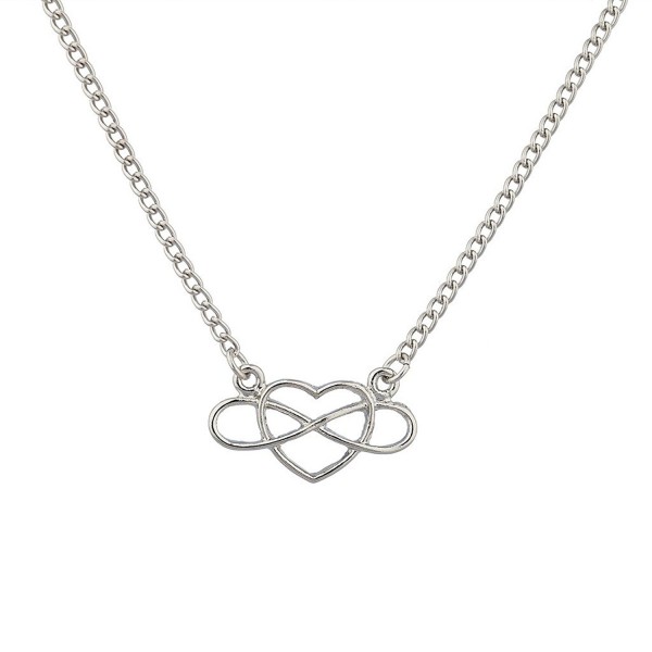 Lux Accessories To Infinity & Beyond Cutout Heart Pendant Necklace. - CM120RWU3GX