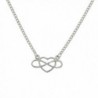 Lux Accessories To Infinity & Beyond Cutout Heart Pendant Necklace. - CM120RWU3GX