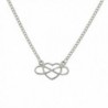 Lux Accessories To Infinity & Beyond Cutout Heart Pendant Necklace. - CM120RWU3GX