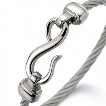 Stainless Steel Infinity Bangle Bracelet