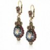 Sorrelli Ornate Teardrop Crystal Antique Drop Earrings - Volcano - C111P0XPPDB