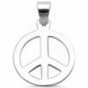 Peace Sign .925 Sterling Silver Pendant 347267 - CZ12BWJS0Y7