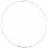 Sterling Silver Cable Wire Necklace Bead and Bar Accents- 3/16 inch wide - CR11P5L9007