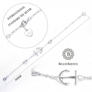 925 Sterling Silver Anchor Bracelet in Women's Stretch Bracelets