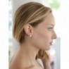 Mariell Earrings Pear Shaped Zirconia Solitaires in Women's Clip-Ons Earrings