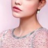 Sinlifu Silver Plumeria Earrings Synthetic