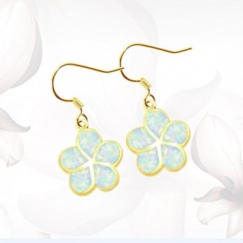 Sinlifu Silver Plumeria Earrings Synthetic in Women's Hoop Earrings