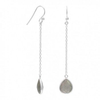 Labradorite Chain Drop Sterling Silver Earrings - CJ188Q50K8S