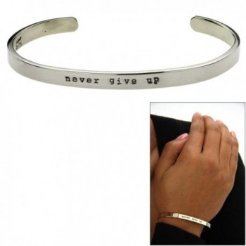 Never Give up Cuff Bracelet - CU12BZO1X9X