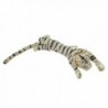 EVER FAITH Austrian Crystal Enamel 10 Inch Wildlife Predator Tiger Animal Brooch - Clear Gold-Tone - CE11FVVMJGX