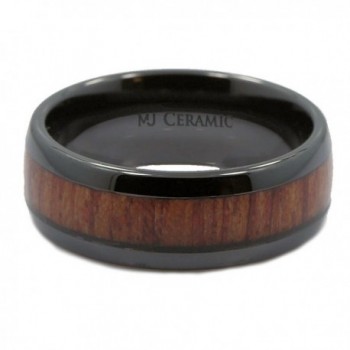 MJ Black Ceramic Wedding Inlay in Women's Wedding & Engagement Rings