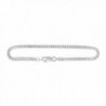 Sterling Silver Cuban Curb Link Chain Necklace or Bracelet 3mm Italy - CT11IMQ04UH