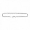 Sterling Silver Cuban Curb Link Chain Necklace or Bracelet 3mm Italy - CT11IMQ04UH