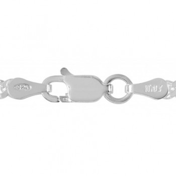 Sterling Silver Cuban Chain Bracelet in Women's Link Bracelets