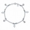 Bling Jewelry Jingle Charms Silver in Women's Anklets