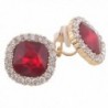 Grace Jun Rhinestone Earrings Piercing