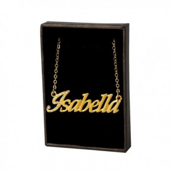 Name Necklace "Isabella" - 18K Yellow Gold Plated - CK11LEHDGLP