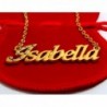 Name Necklace Isabella Yellow Plated