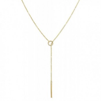 Benevolence Gold Necklace Lariat Vertical - C4188KRZSD8