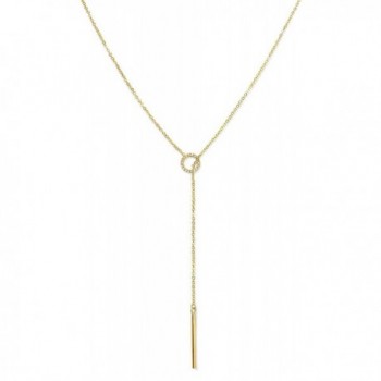 Benevolence Gold Necklace Lariat Vertical - C4188KRZSD8