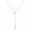 Benevolence Gold Necklace Lariat Vertical - C4188KRZSD8