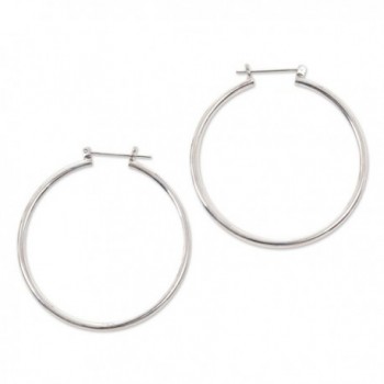 NOVICA .925 Sterling Silver Hoop Earrings- 'Moonlit Goddess' (46mm) - C1116HMHJNN