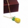Vintage Pineapple Pendant Chain Necklace