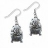 Pewter Large Hamster Earrings by The Magic Zoo - CO11DF213OJ