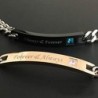 Couples Bracelets Engraved Adjustable Stainless in Women's Strand Bracelets