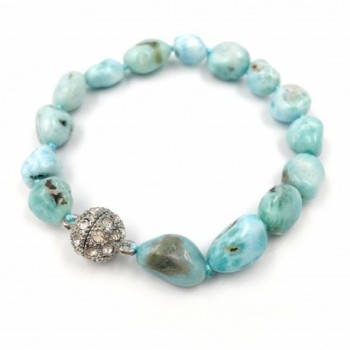 Natural Larimar Bracelet Crystal Magnet