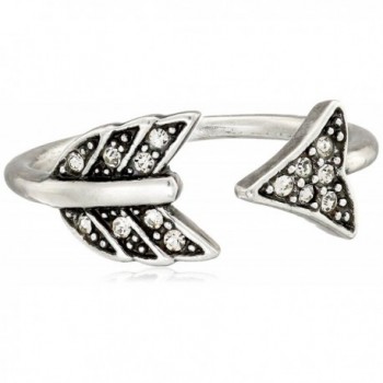 House of Harlow 1960 Womens Arrow Affair Ring - Silver - C811OGK1UQF