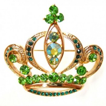 Navachi Plated Crystal Az7321b Brooch