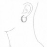 Bling Jewelry Infinity Earrings Rhodium in Women's Hoop Earrings