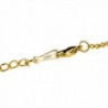 18k Gold Plated 2mm Link Chain Necklace - High Quality - All Sizes - CD12BBVM3PD