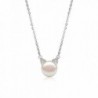 Natural Freshwater Pearl AAAA Quality Sterling Silver Cat Necklace 7-8 mm - Valentine's Day Gifts - Necklace - C318033M2GR