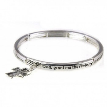 4030685 Serenity Prayer Stretch Bracelet 12 Step AA Al Anon God Grant Me - CE11C2TLZV7