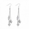 Haoze Fashion Jewelrys 925 Sterling Silver Plated Multiple Choices Dangle Earring Set - Tassels - CL182DWTTAD